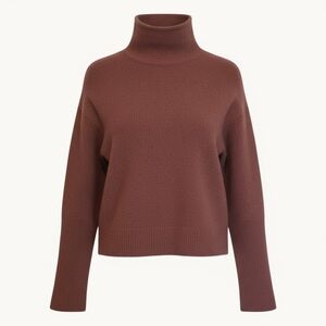 Wilfred Cropped Mock Neck Sweater – Dusty Rose | Size S